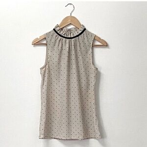 Jacob Polka Dot Sleeveless Blouse